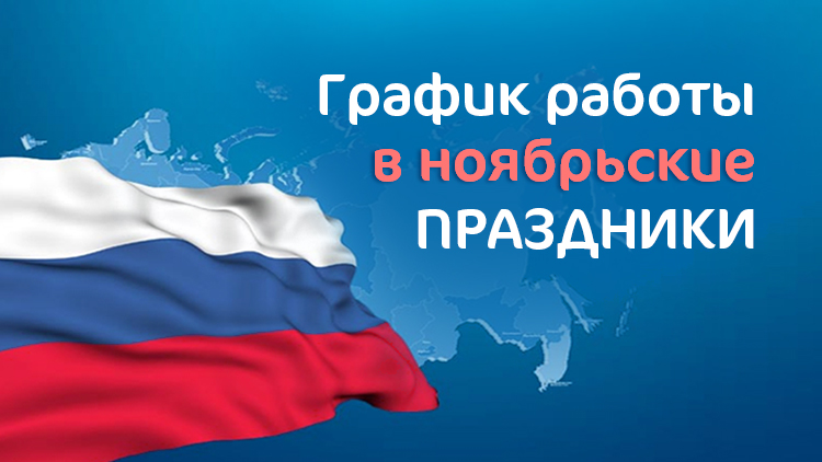 График работы Клиники «Мать и дитя» Юго-Запад в праздничные дни в ноябре 2019 г.